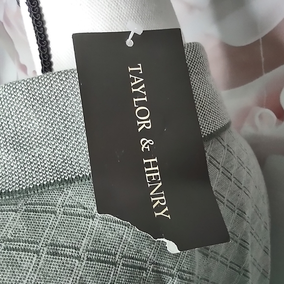 NWT Taylor & Henry Vintage Swift Dry Polo Short Sleeve Shirt - Fill Heather - Picture 4 of 8